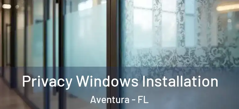  Privacy Windows Installation Aventura - FL